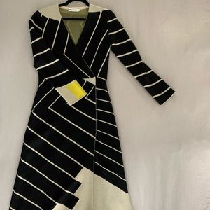 Jill Sander Wool blend wrap dress
